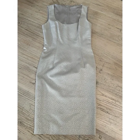 Dolce & Gabbana Silver Jacquard Dress Rare 1990s – Size 44 - Picture 4 of 16